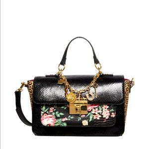 Betsey Johnson Vintage Vibes Charms Satchel Floral Purse
